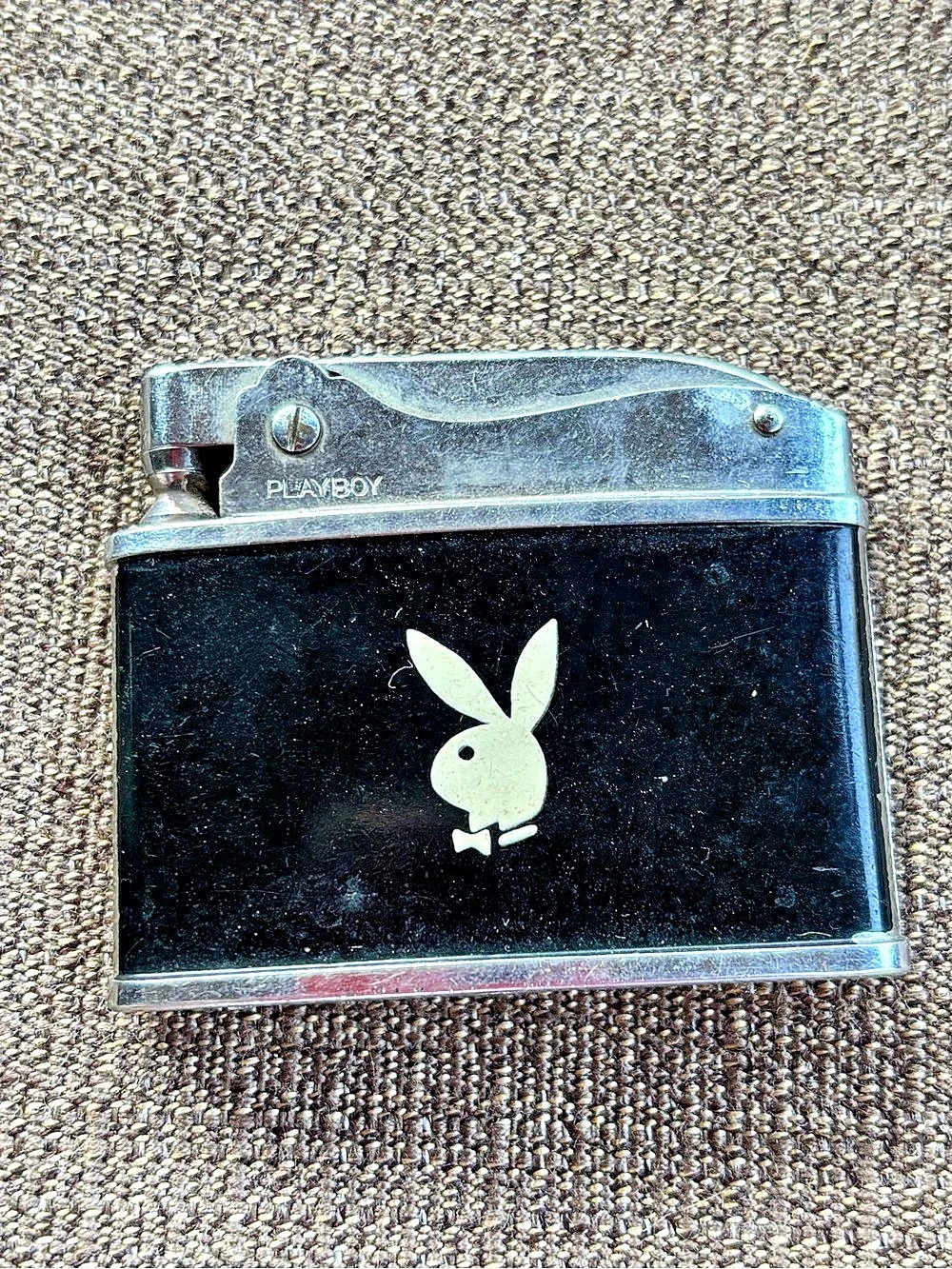 Playboy Bunny Black Metal Lighter